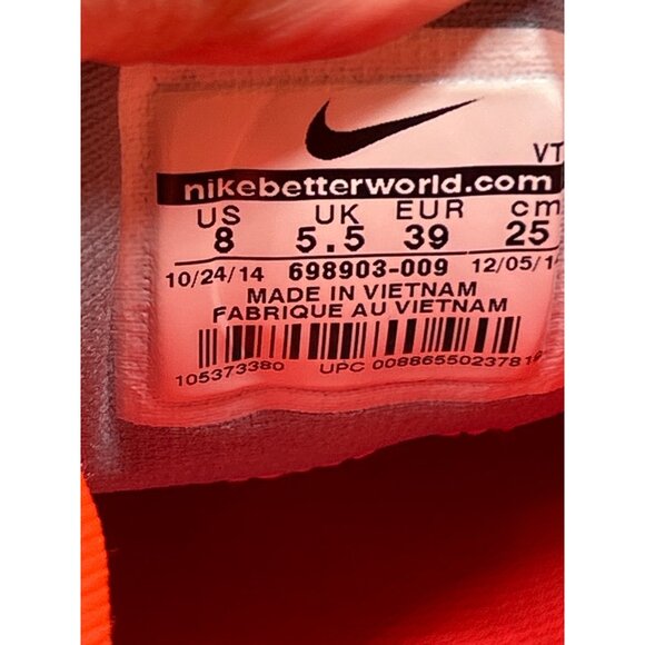 Nike Wmns Air Max 2015 Grey Lava Running Shoes Size 8 Gray & Red - Picture 8 of 10